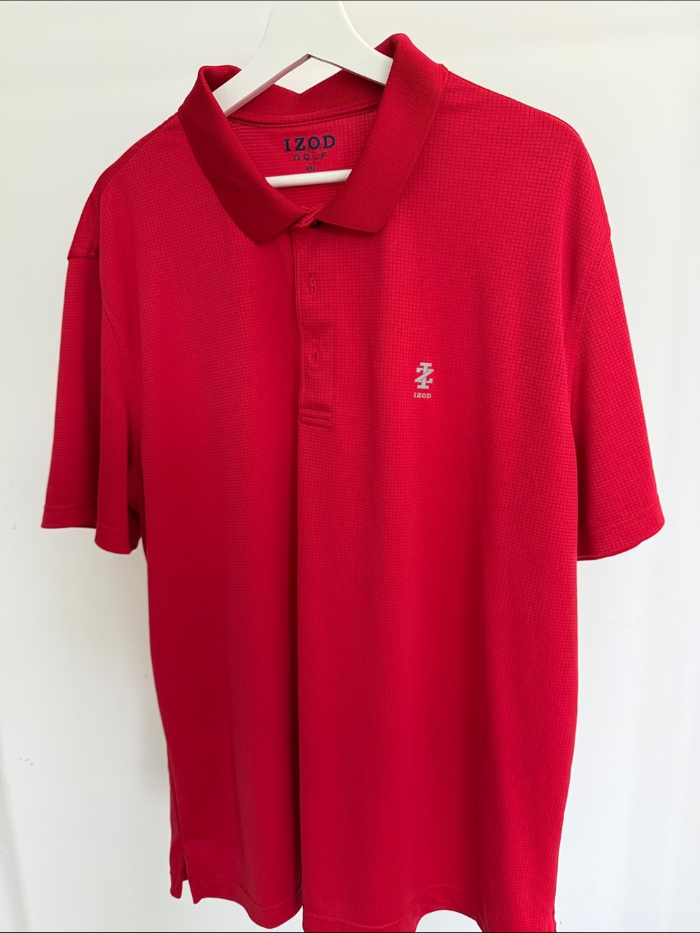 Izod Men's Bright Red Short-Sleeve Polo